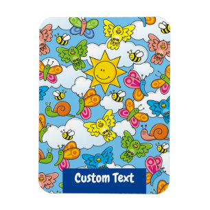 Baby Animals Background Magnet