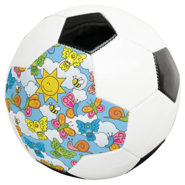 Baby Animals Background Soccer Ball (Three Quarter)