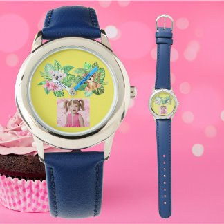 Baby Animals Custom Photo Kids Watch Birthday Gift