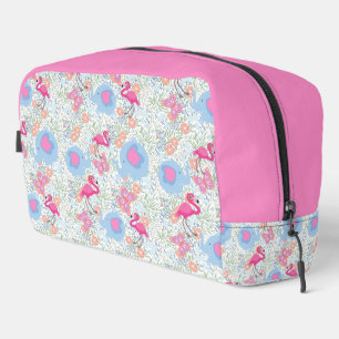 Baby Animals Pattern Pink and Blue Dopp Kit