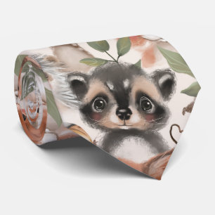 Baby Animals Seamless Pattern  Tie