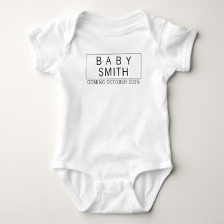 Baby Announcement Bodysuit