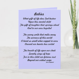 Baby announcement cards