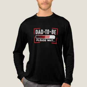 Baby Announcement Future Dad To Be Please Wait Tri-Blend Shirt