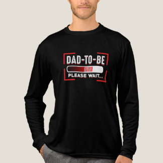 Baby Announcement Future Dad To Be Please Wait Tri-Blend Shirt