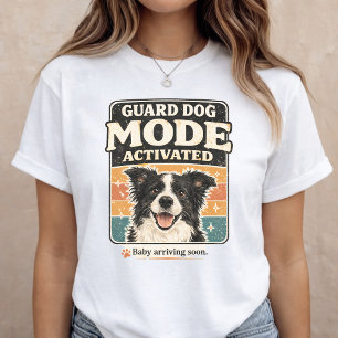 Baby Announcement Guard Dog Pregnancy Reveal T-Shirt