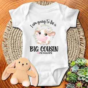 Baby Announcement I am Going to be a Big Cousin Bodysuit