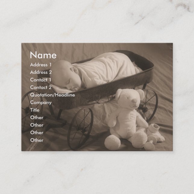 Baby Announcement or Business (Front)