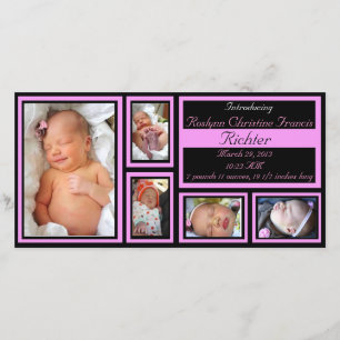 Baby Announcement - Pink