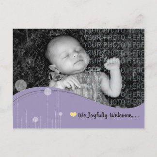 Baby Announcement Postcard