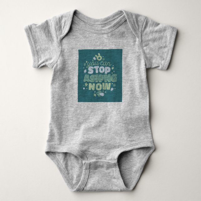 Baby Announcement Quote Bodysuit (Front)