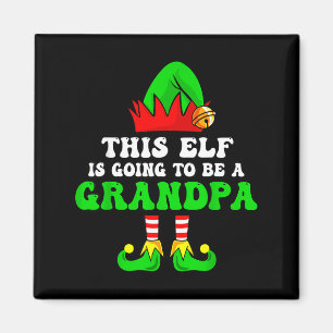 Baby Announcement Xmas Tee This Elf Is Going To Be Magnet