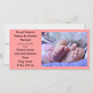 Baby Announcements Proud Parents Cards Birth