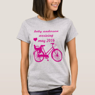 Baby Arriving Vintage Bicycles Vintage Modern Bike T-Shirt