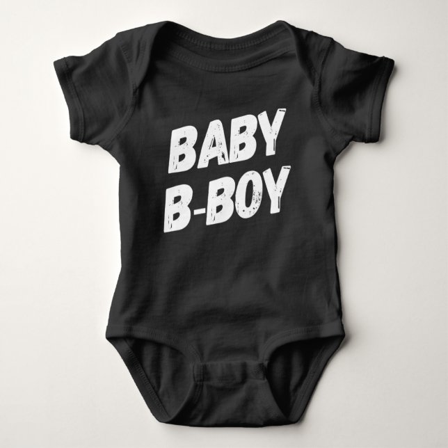 Baby B-Boy Hip Hop Dancer Baby Bodysuit (Front)