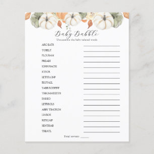 Baby Babble Word Scramble