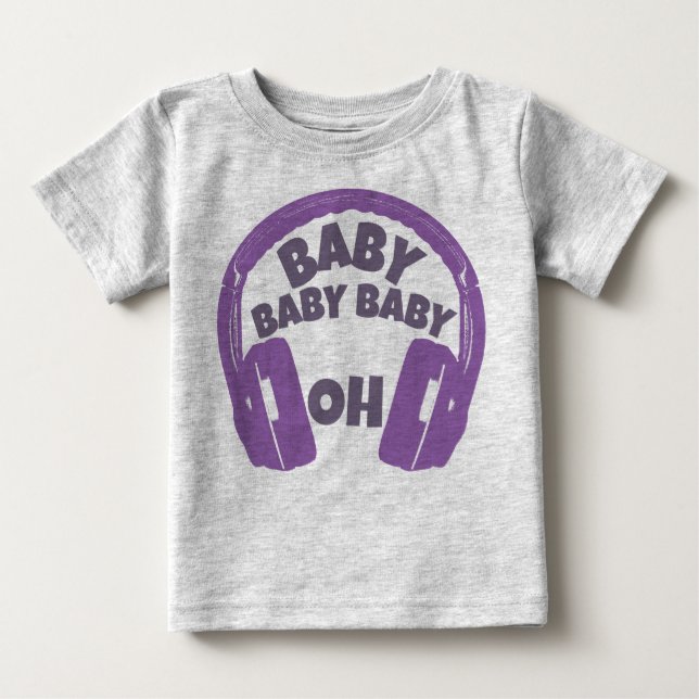 Baby Baby Baby Oh Headphone T-Shirt (Front)