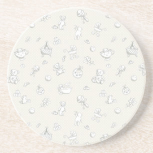 Baby background coaster