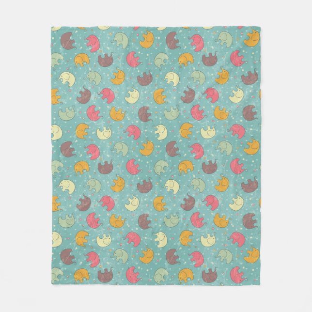 baby background fleece blanket (Front)