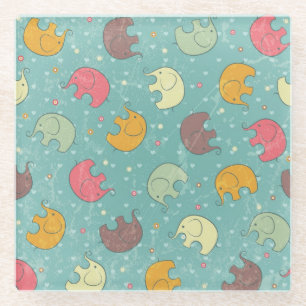 baby background glass coaster