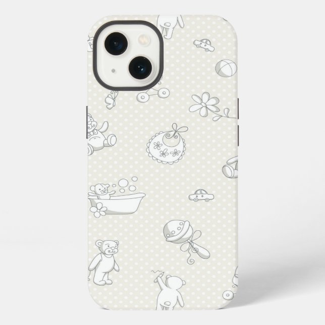 Baby background iPhone case (Back)