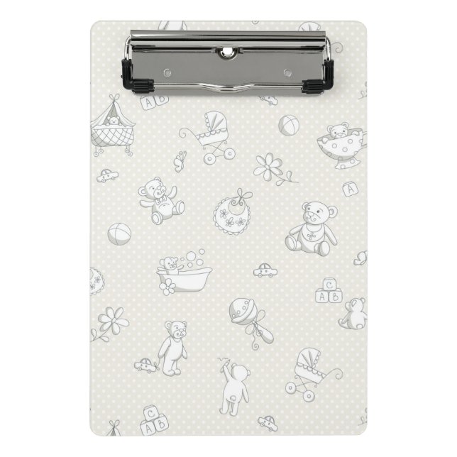 Baby background mini clipboard (Front)