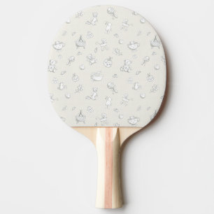 Baby background ping pong paddle