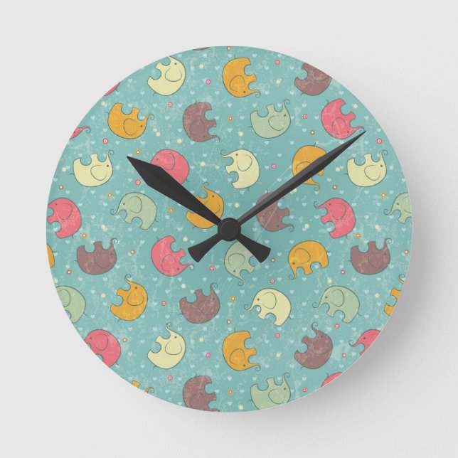 baby background round clock (Front)