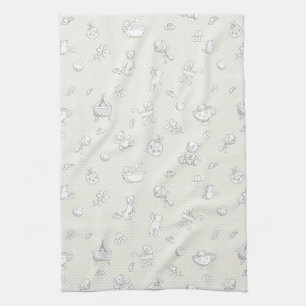 Baby background tea towel