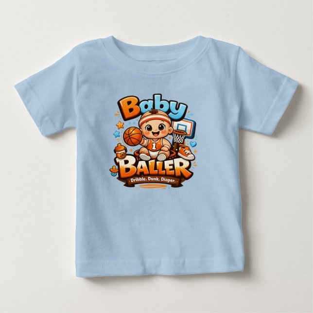 BABY BALLER BASKETBALL T-SHIRT (Front)