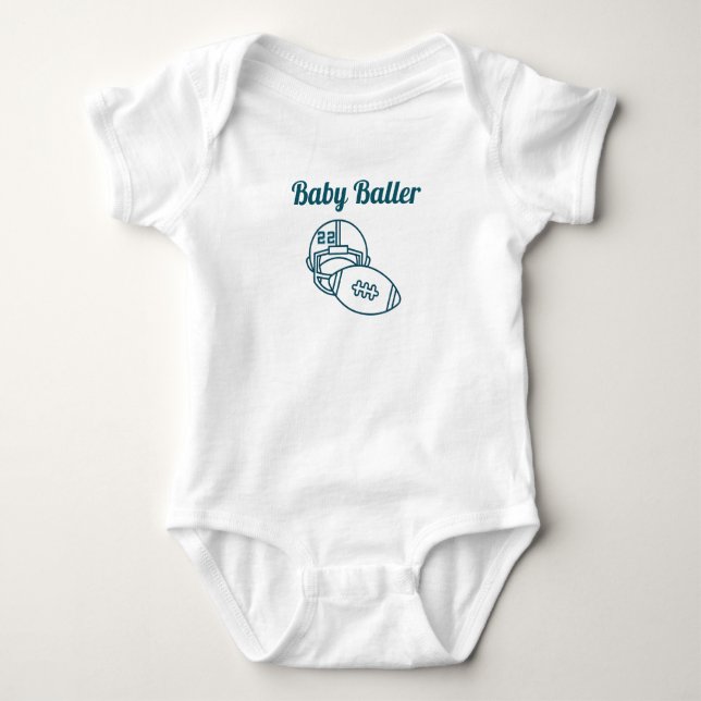 Baby Baller bodysuit Tshirt (Front)