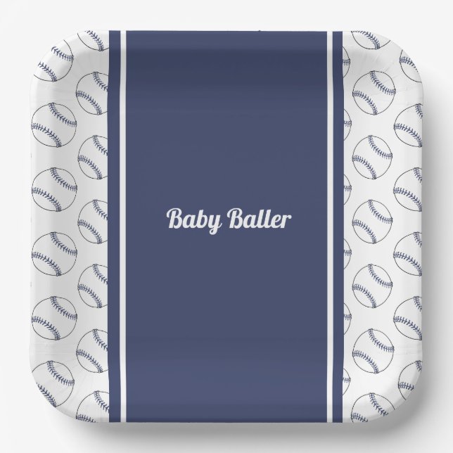 Baby Baller paper plate (Front)