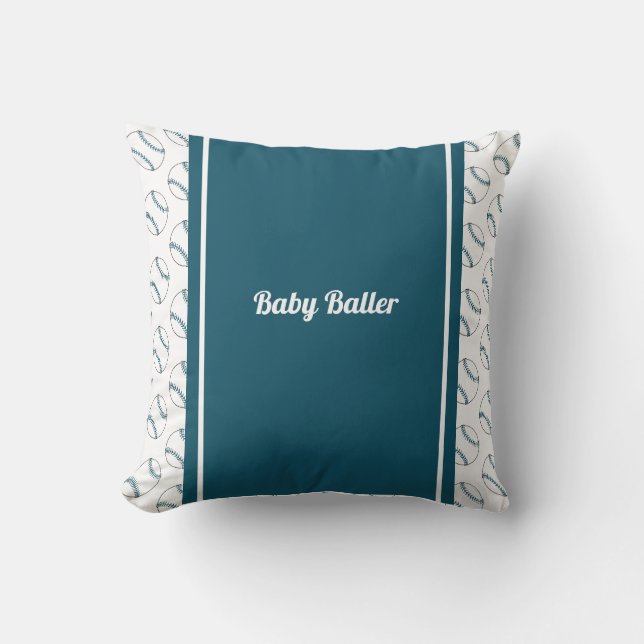 Baby Baller throw pillow (Front)