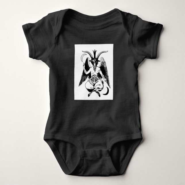 Baby Baphomet Bodysuit (Front)
