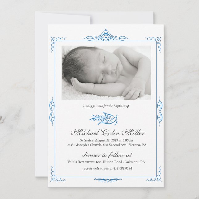 Baby Baptism Invitation (Front)