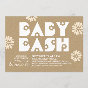 Baby Bash   Baby Shower Invitations Kraft Paper v1