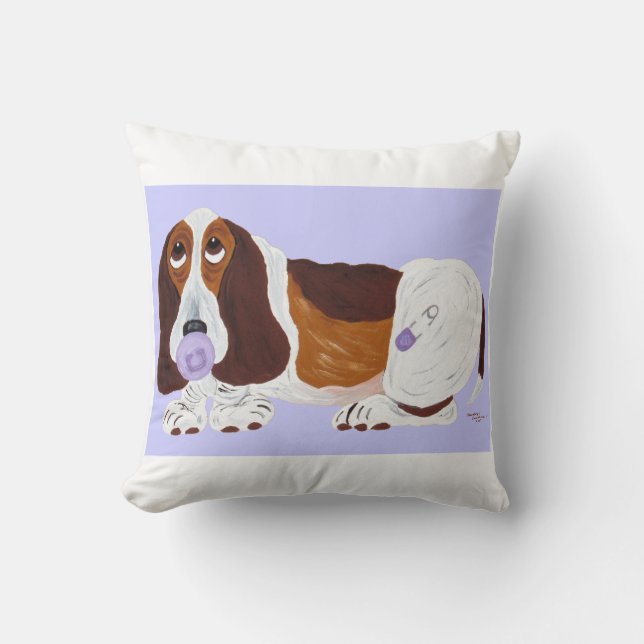 Baby Basset Hound  Cushion (Front)