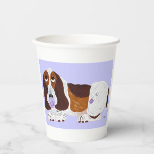 Baby Basset Hound Paper Cups