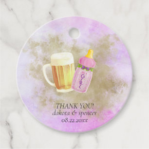 Baby BBQ and Beer Summer Outdoor Shower Theme Favour Tags