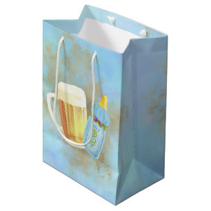 Baby BBQ and Beer   Summer Outdoor Shower Theme Medium Gift Bag
