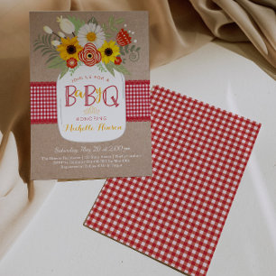 Baby BBQ Baby Shower Invitation, BabyQ Invite