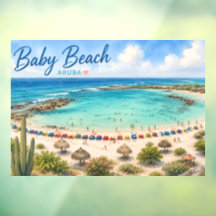 Baby Beach Aruba Caribbean Travel souvenir