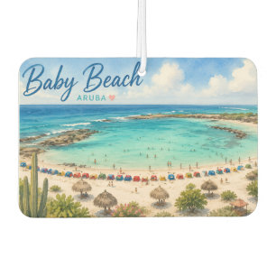 Baby Beach Aruba Caribbean Travel souvenir Car Air Freshener