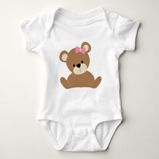 Baby Bear Baby Bodysuit (Front)