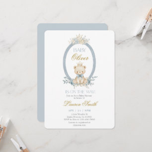 Baby Bear Baby Shower Boy Invitation