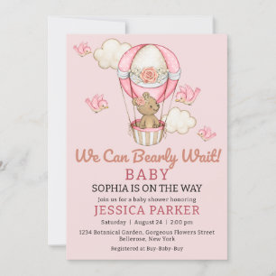 Baby Bear Baby Shower Invitation