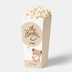 Baby Bear Baby Shower Popcorn Box