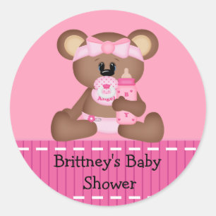 Baby Bear Baby Shower Sticker
