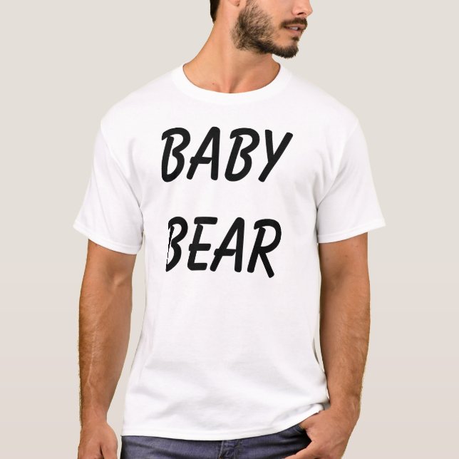 baby bear black T-Shirt (Front)