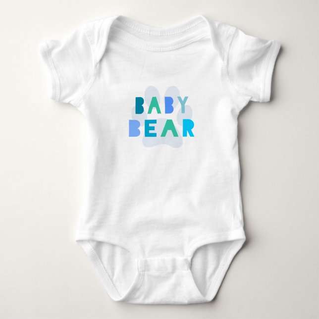 Baby bear - blue bodysuit (Front)